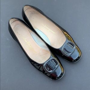 Salvatore Ferragamo patent leather shoes